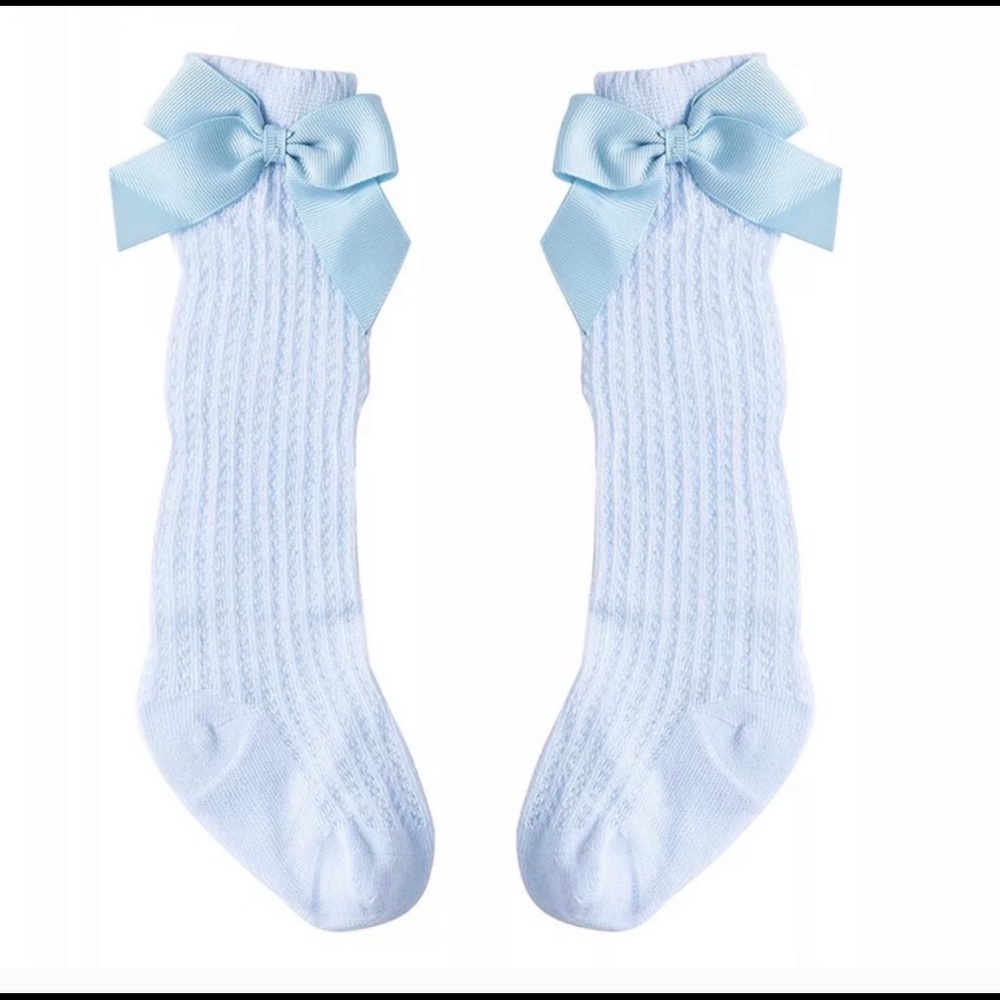 5 Pairs Knee high Socks for baby girls - Picture 12 of 16